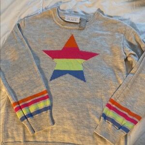 Kids Gray Sweater with Rainbow Star